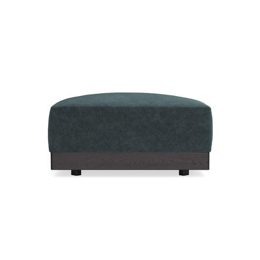 Modular Bondi Black Ottoman in Nightfall | Memory Foam Blend
