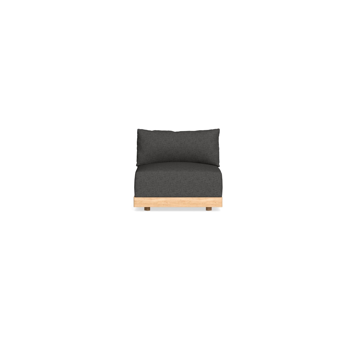 Slipcover Only - Modular Bondi Armless Chair in Graphite