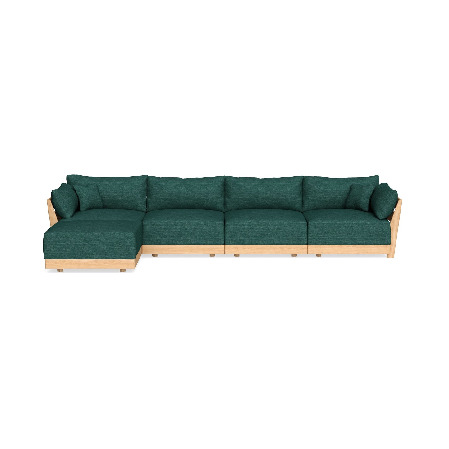 Slipcover Only - Modular Bondi 4-Seater Sectional in Forest Green