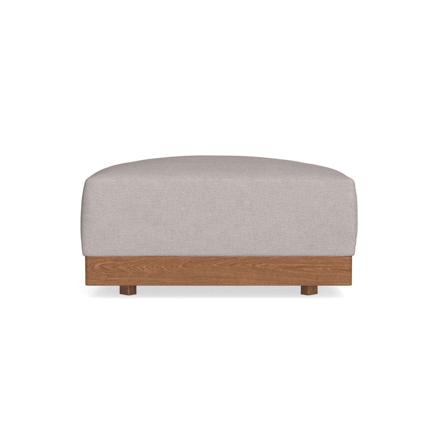 Modular Bondi Espresso Ottoman in Cloud | Memory Foam Blend