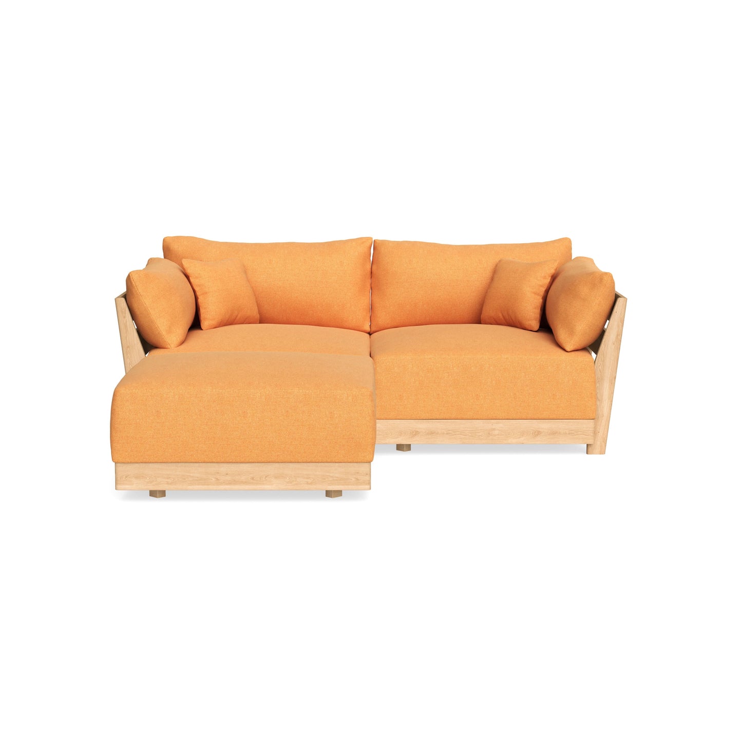 Slipcover Only - Modular Bondi 2-Seater Sectional in Tangerine
