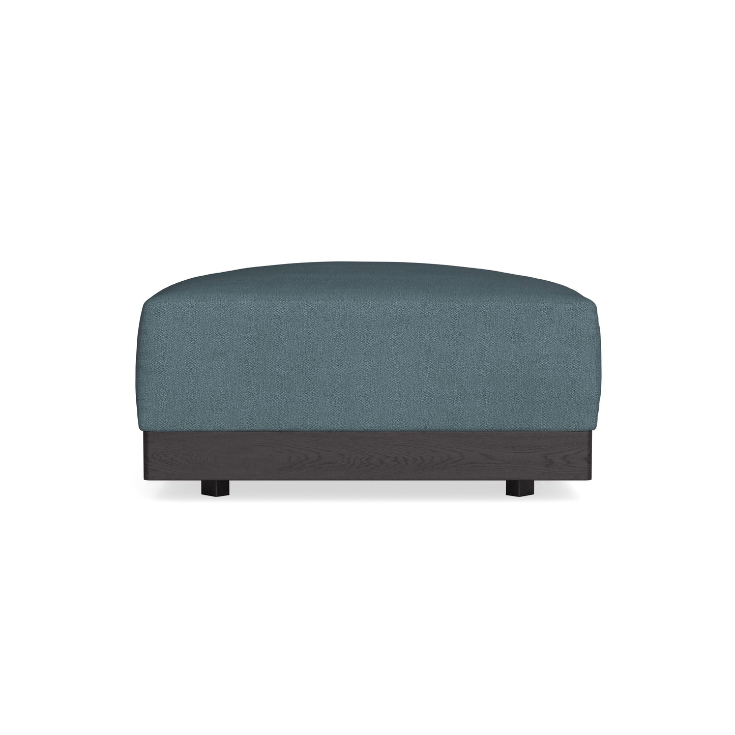 Modular Bondi Black Ottoman in Slate Blue | Memory Foam Blend