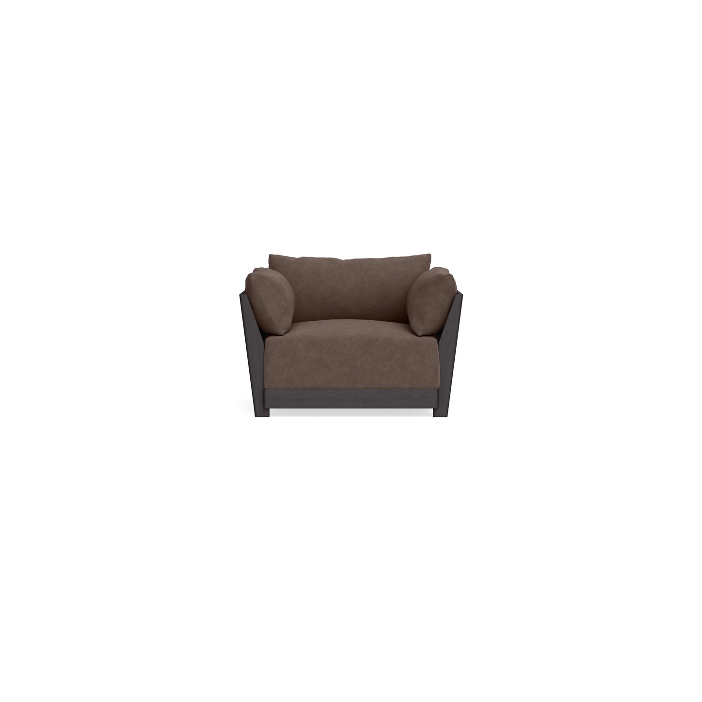 Modular Bondi Black Armchair in Chocolate | Memory Foam Blend