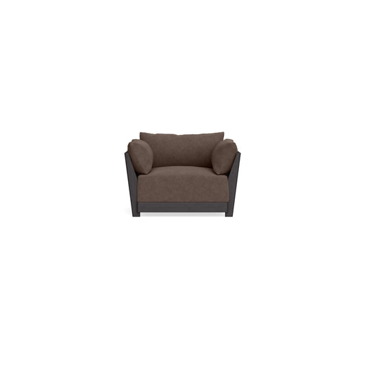 Modular Bondi Black Armchair in Chocolate | Memory Foam Blend