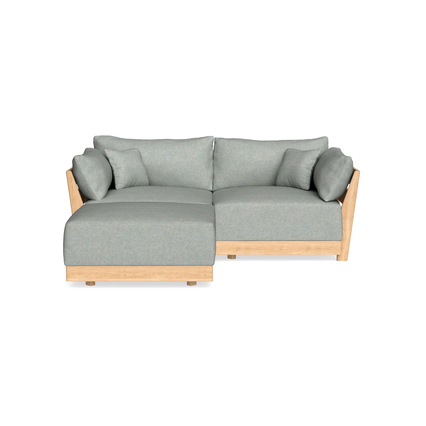 Modular Bondi Latte 2-Seater Sectional in Spa | Memory Foam Blend