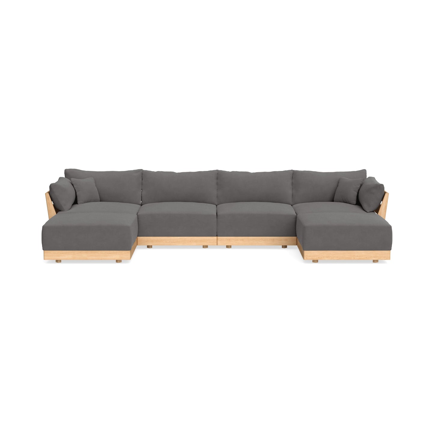 Slipcover Only - Modular Bondi 4-Seater U-Sectional in Burnt Ember
