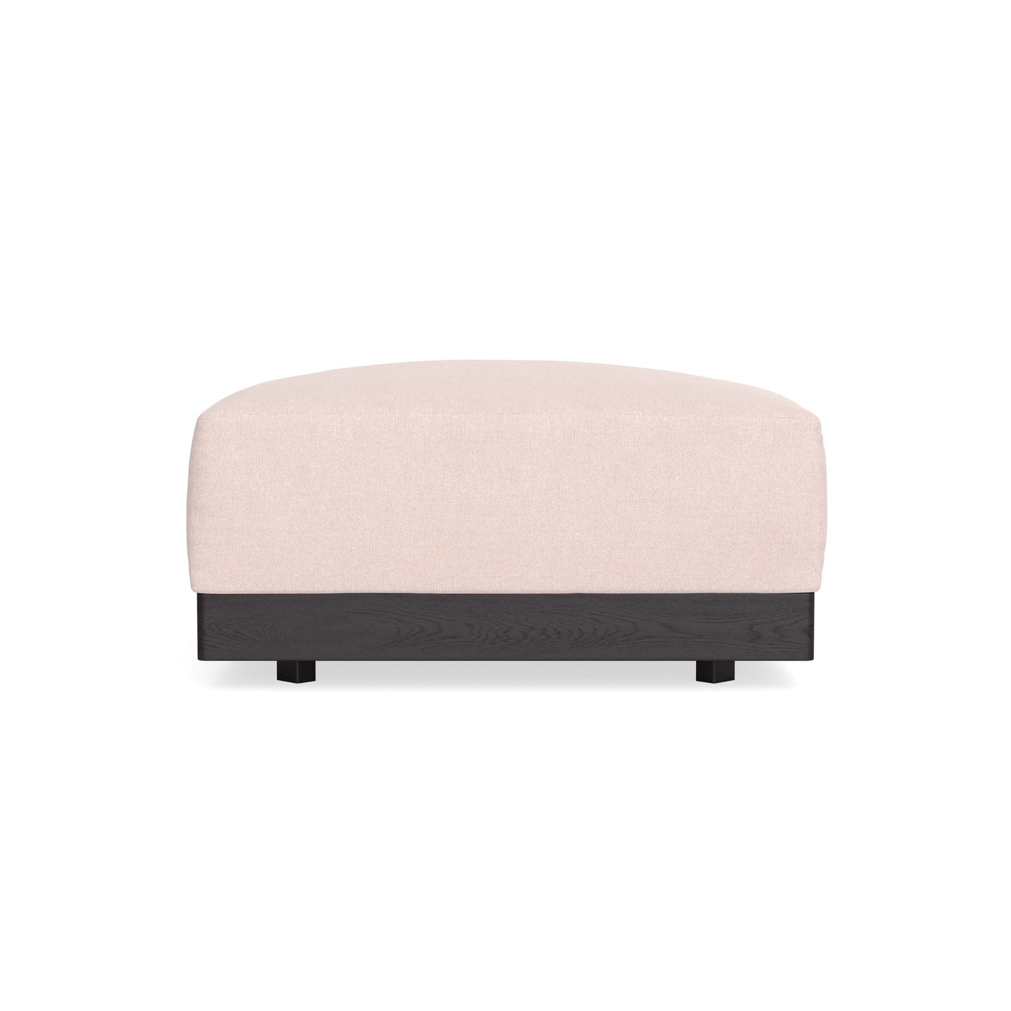 Modular Bondi Black Ottoman in Peony | Memory Foam Blend