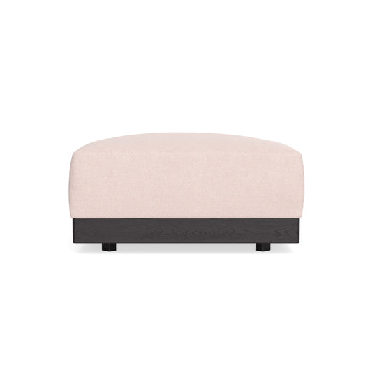 Modular Bondi Black Ottoman in Peony | Memory Foam Blend