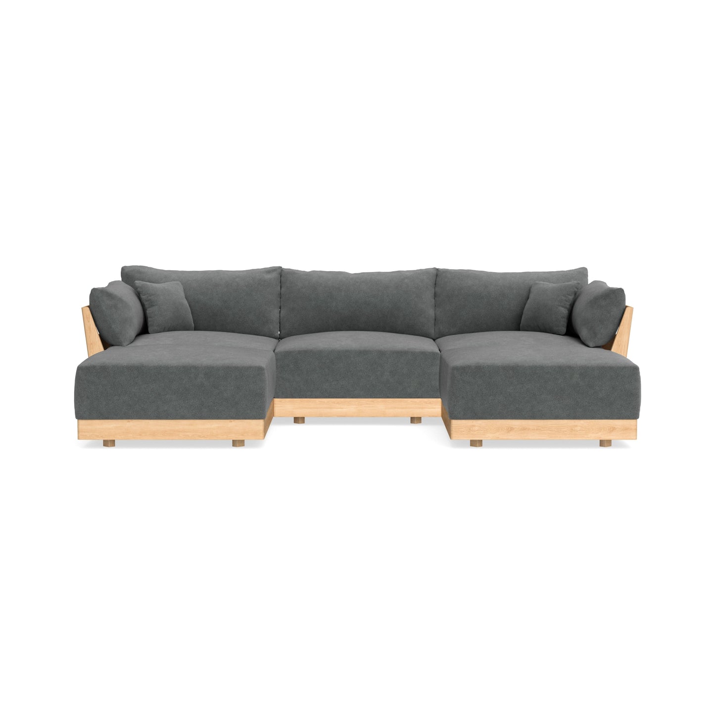 Slipcover Only - Modular Bondi 3-Seater U-Sectional in Chimney Gray