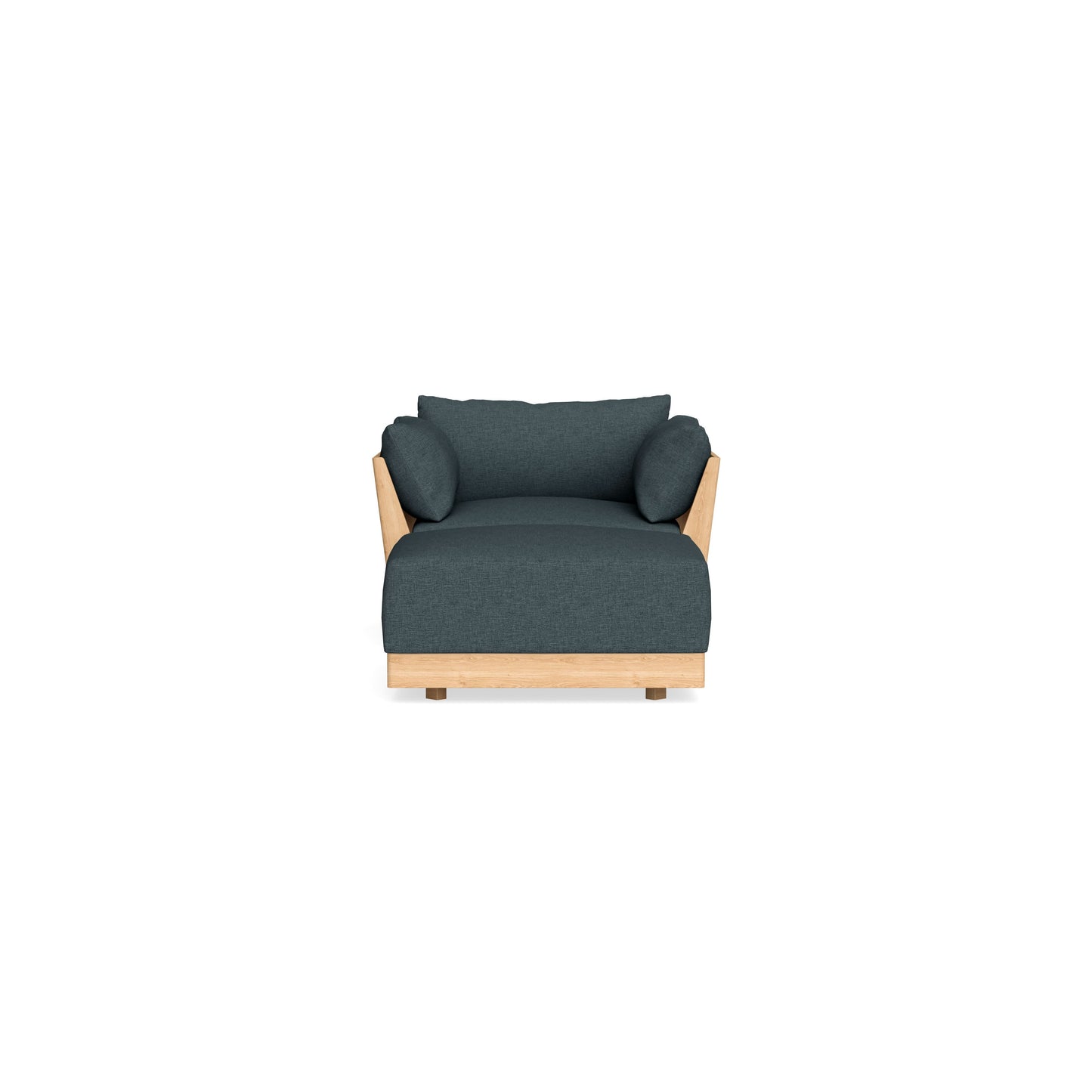 Slipcover Only - Modular Bondi Armchair + Ottoman in Ocean Gray