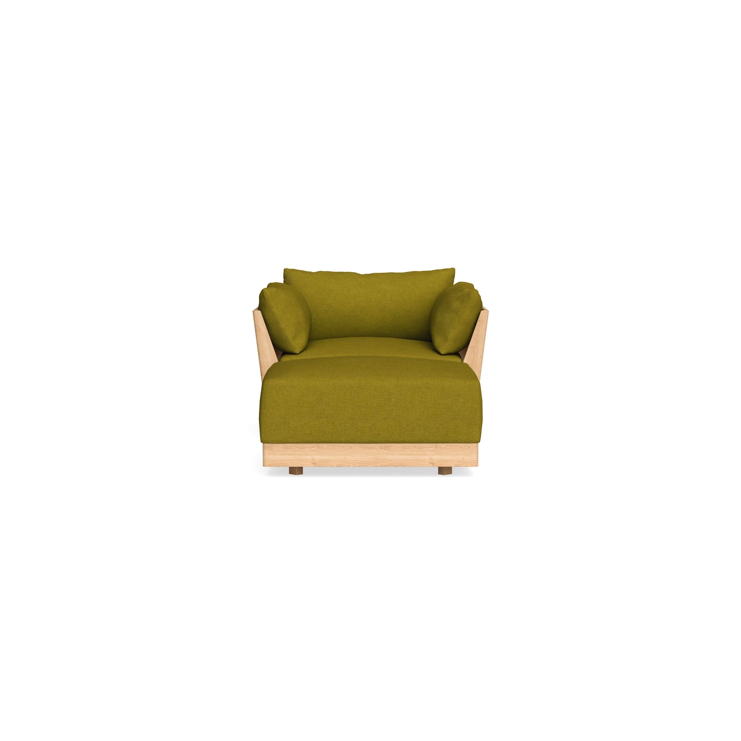 Slipcover Only - Modular Bondi Armchair + Ottoman in Olive Green