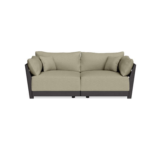 Modular Bondi Black 2-Seater Sofa in Cappuccino | Memory Foam Blend