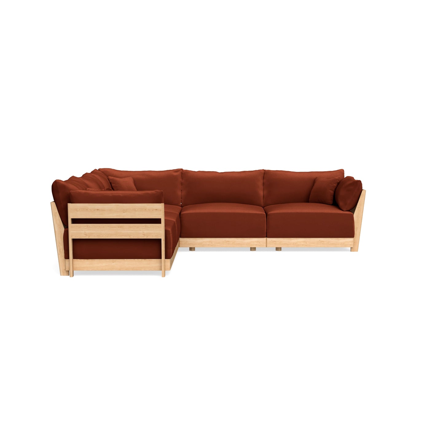 Slipcover Only - Modular Bondi 5-Seater Corner Sectional in Rust