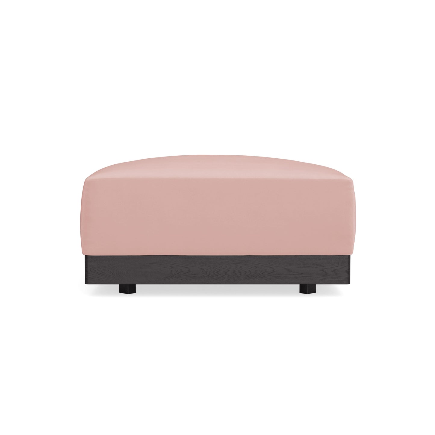 Modular Bondi Black Ottoman in Powder Pink | Classic Blend