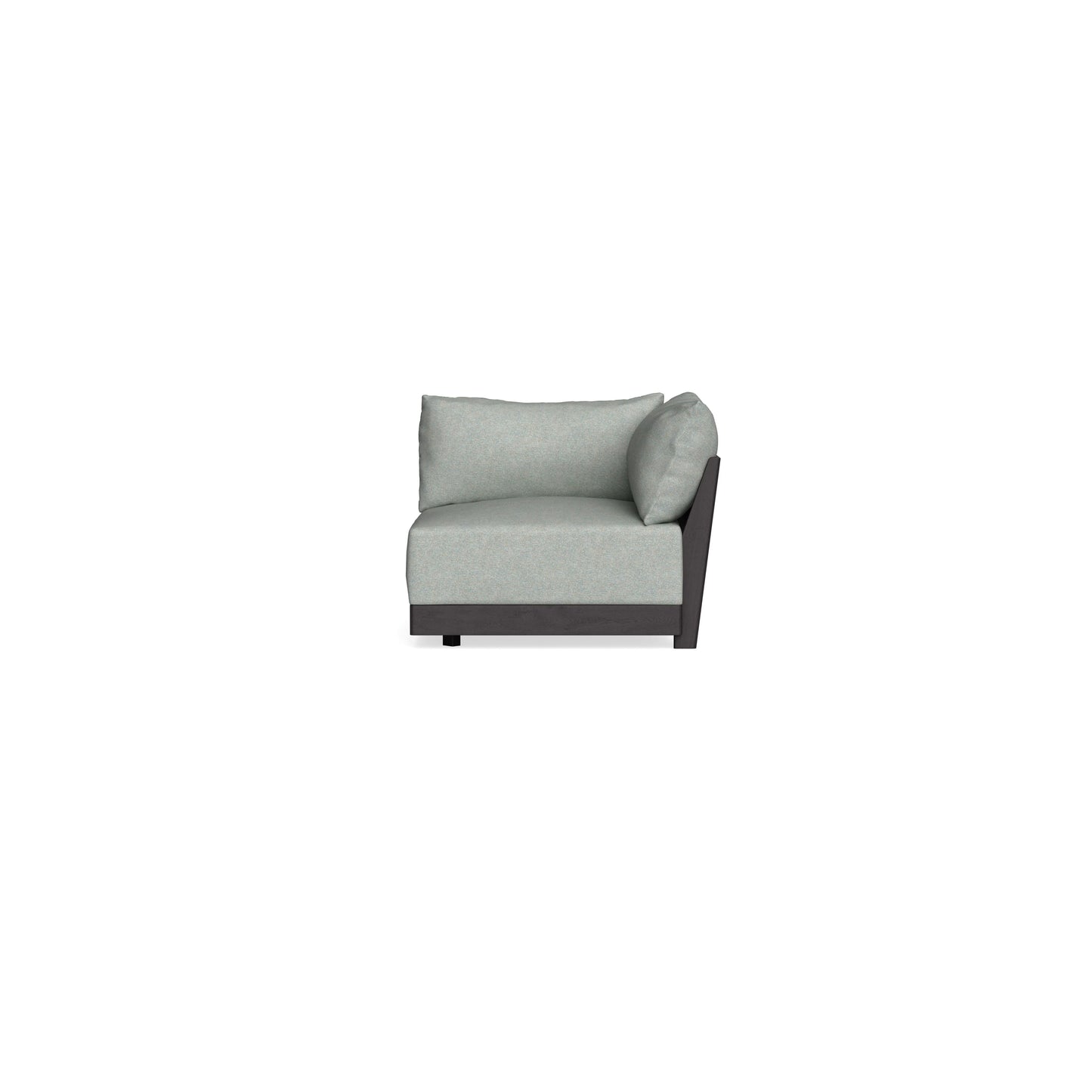 Modular Bondi Black Corner Chair in Spa | Memory Foam Blend