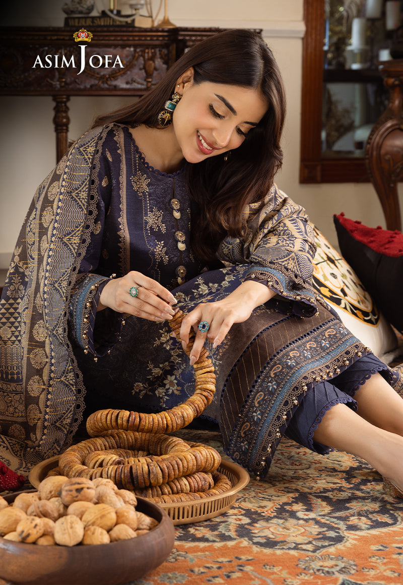 AJIW-05 PRINTED KHADDAR 3 PCS