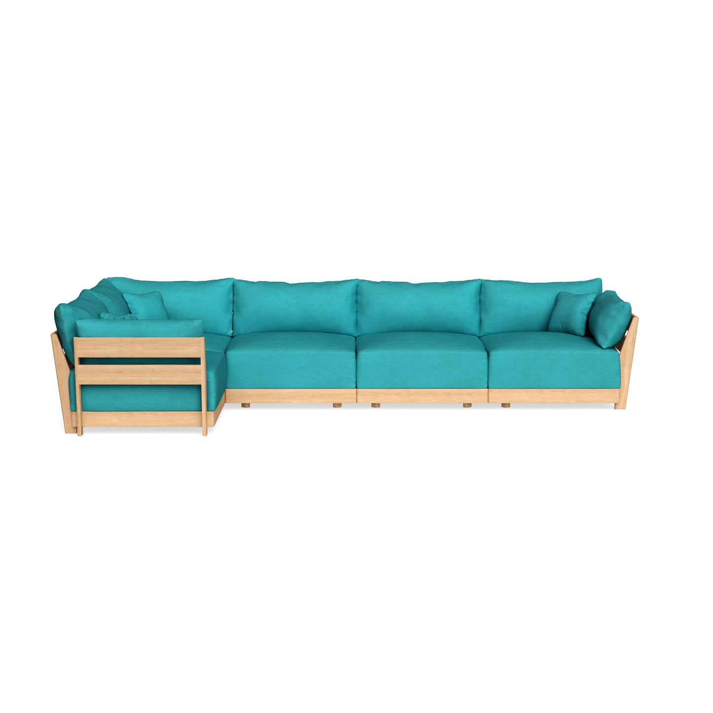 Slipcover Only - Modular Bondi 5-Seater L-Sectional in Pool