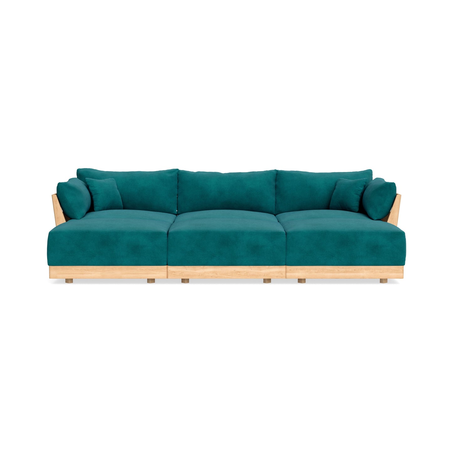 Slipcover Only - Modular Bondi 3-Seater Daybed Sofa Sectional in Peacock