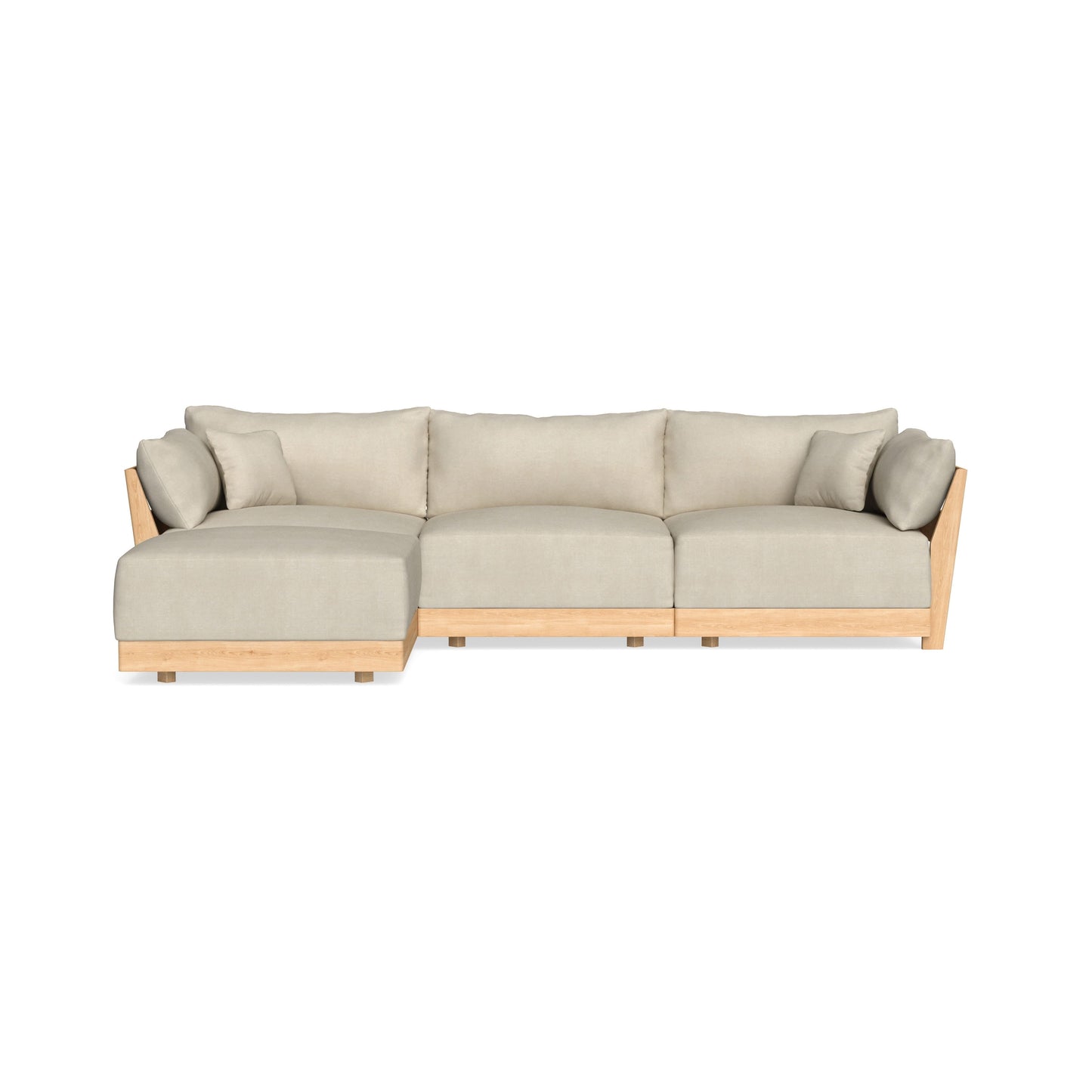 Slipcover Only - Modular Bondi 3-Seater Sectional in Almond