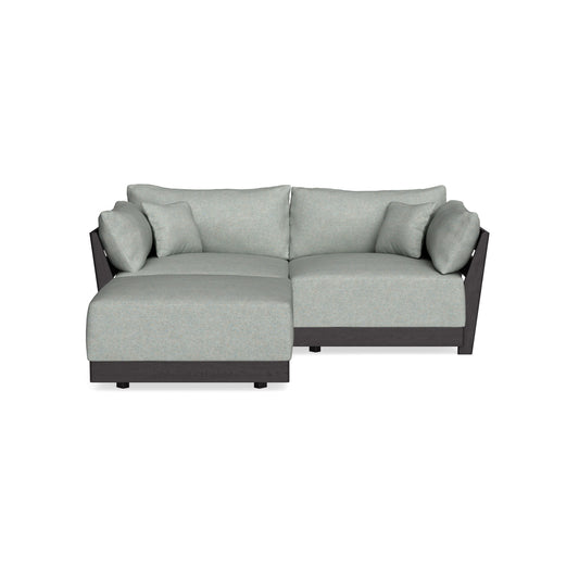 Modular Bondi Black 2-Seater Sectional in Spa | Classic Blend