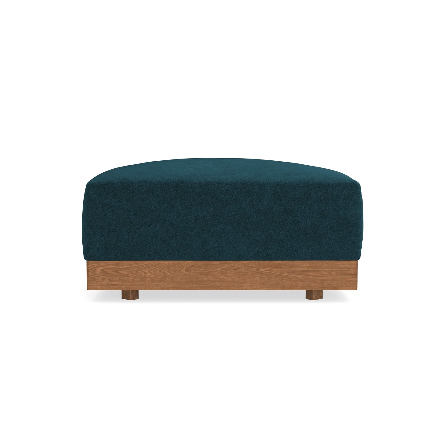 Modular Bondi Espresso Ottoman in Indigo | Memory Foam Blend