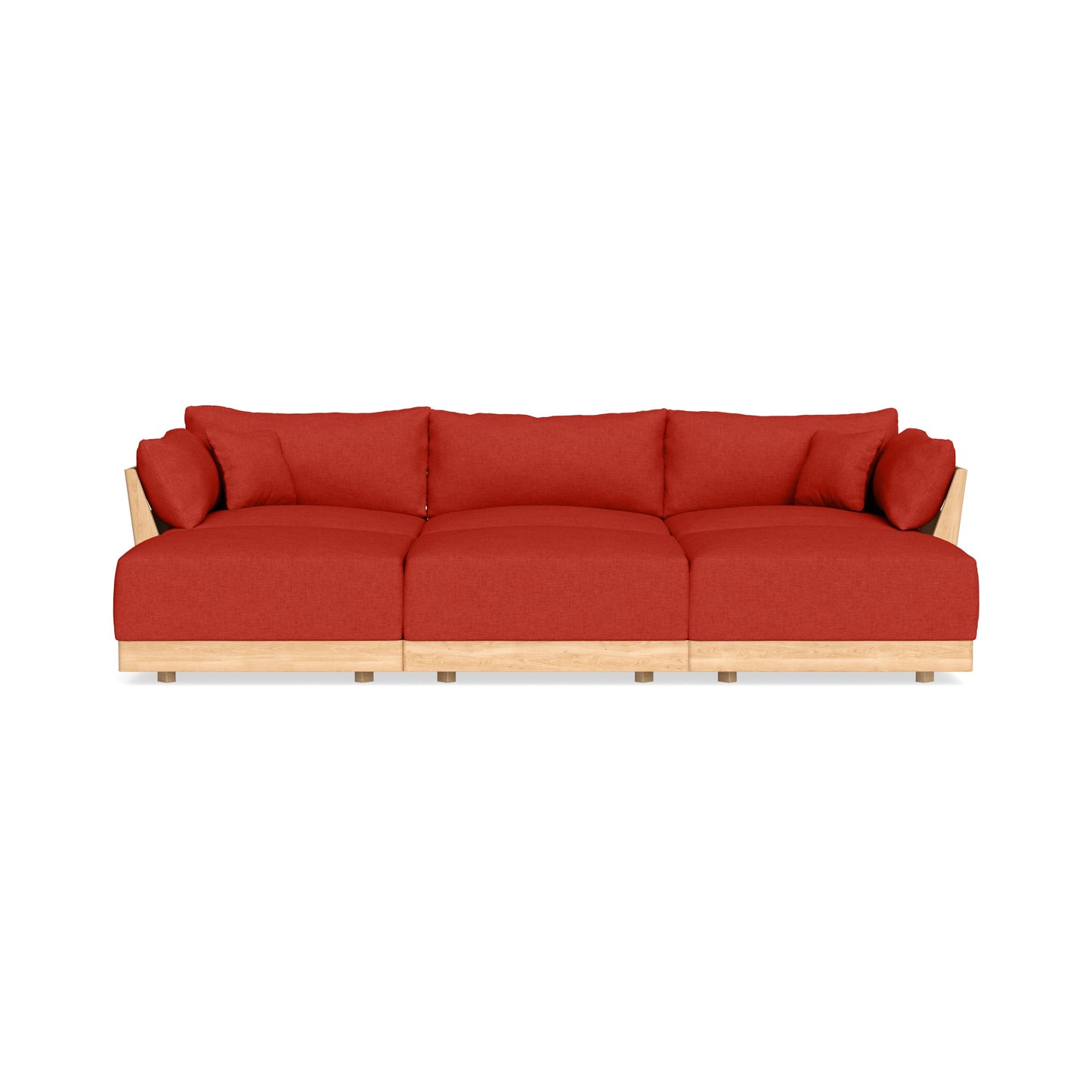 Slipcover Only - Modular Bondi 3-Seater Daybed Sofa Sectional in Cayenne