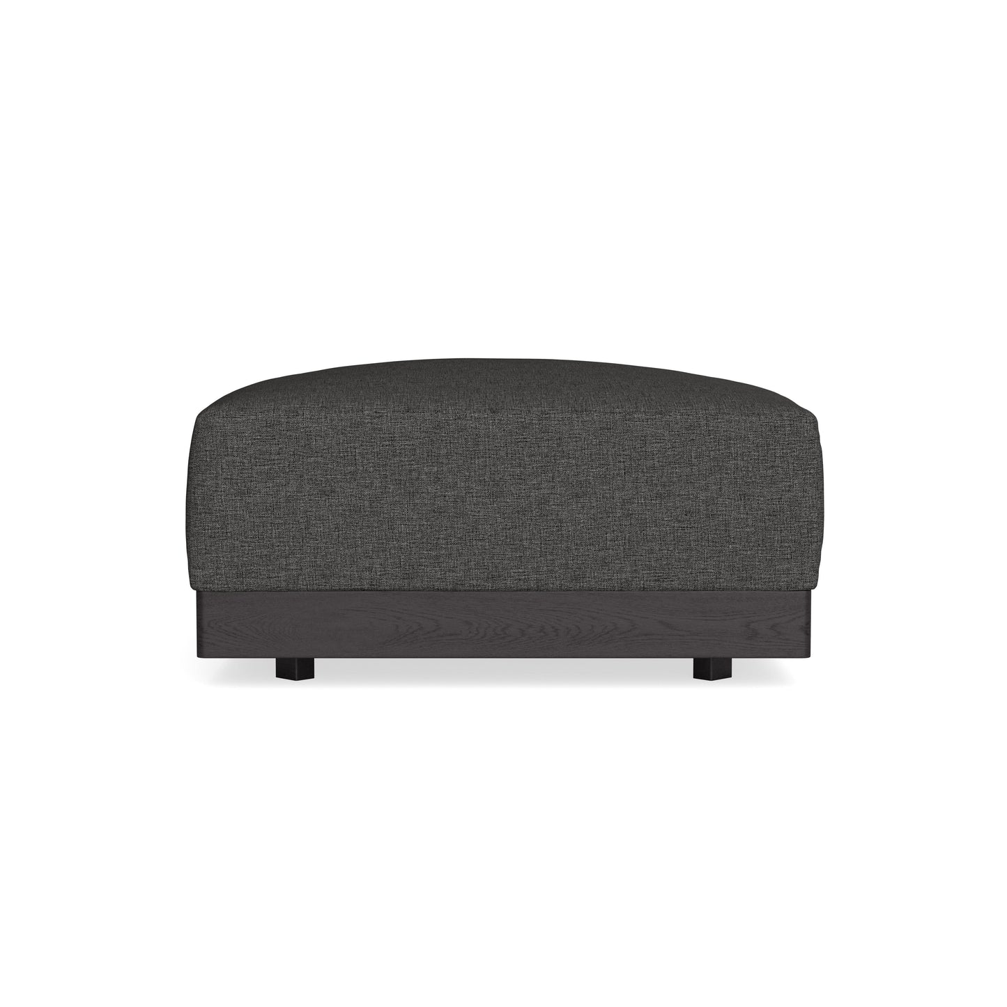 Modular Bondi Black Ottoman in Graphite | Memory Foam Blend