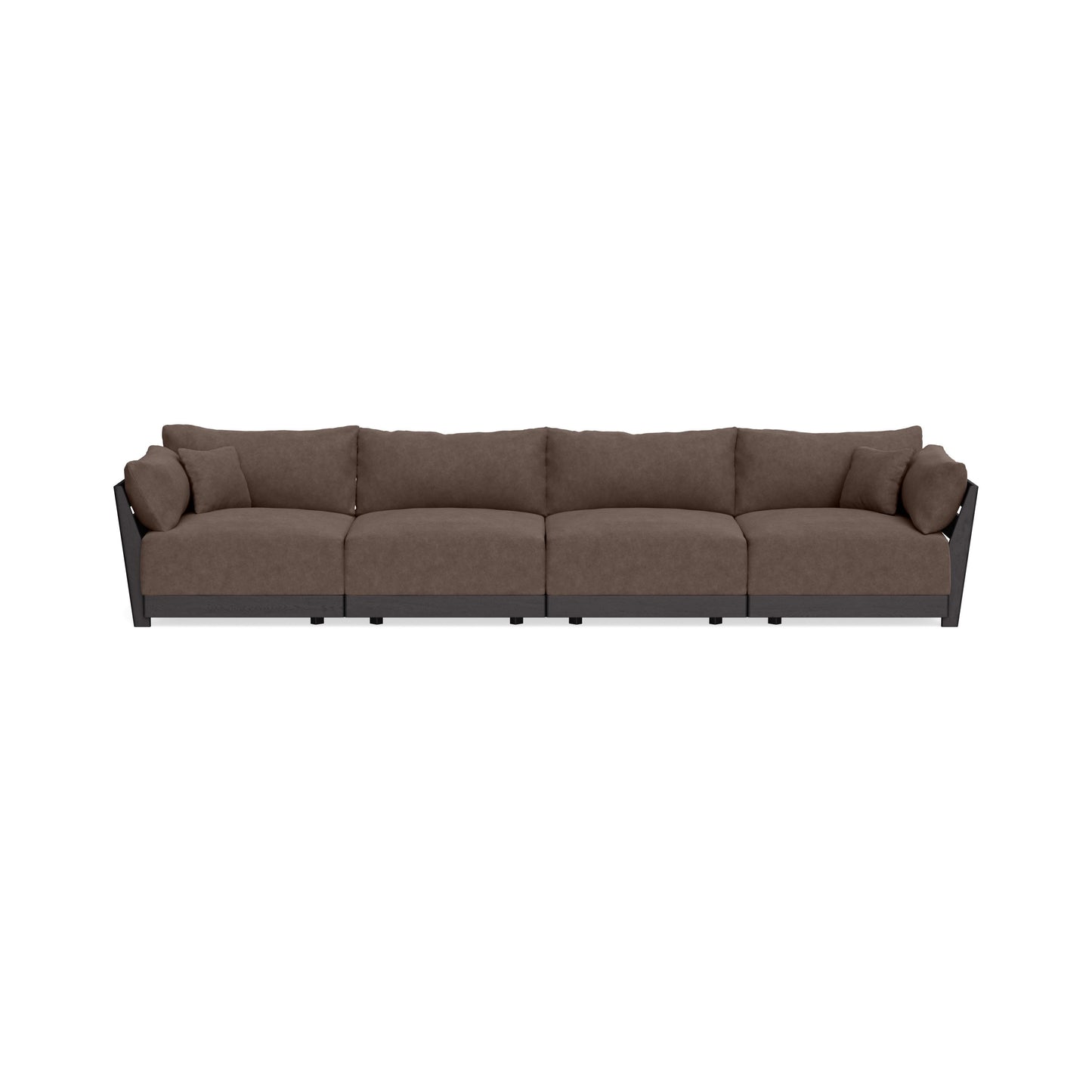 Modular Bondi Black 4-Seater Sofa in Chocolate | Classic Blend