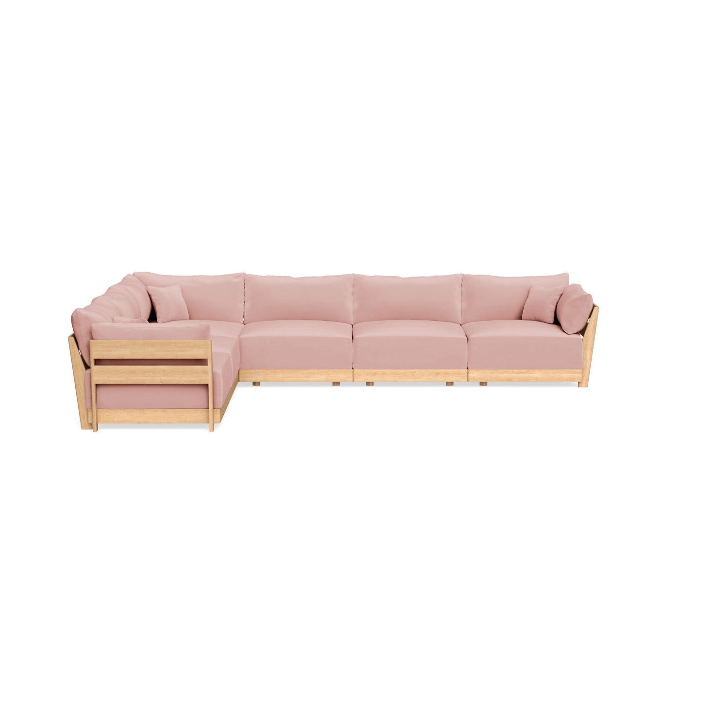 Slipcover Only - Modular Bondi 6-Seater Corner Sectional in Powder Pink