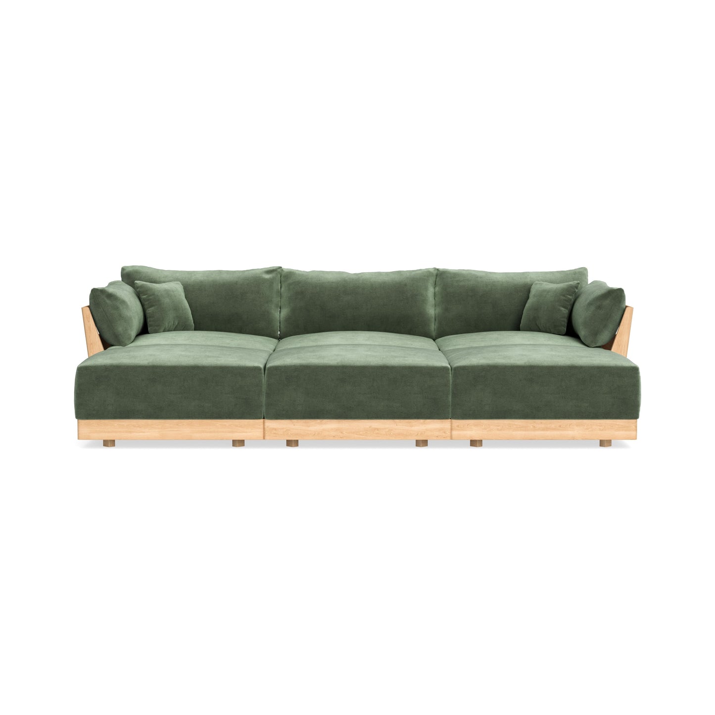 Slipcover Only - Modular Bondi 3-Seater Daybed Sofa Sectional in Rosemary
