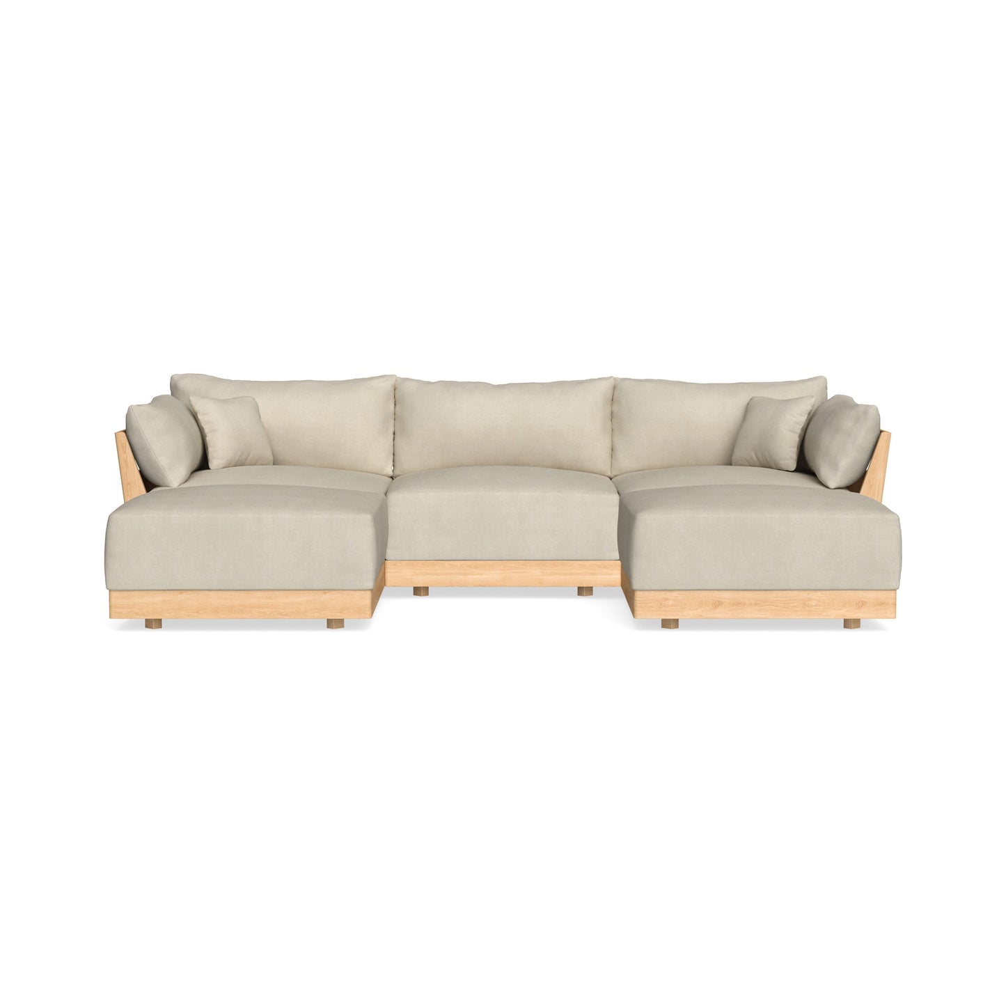 Slipcover Only - Modular Bondi 3-Seater U-Sectional in Almond