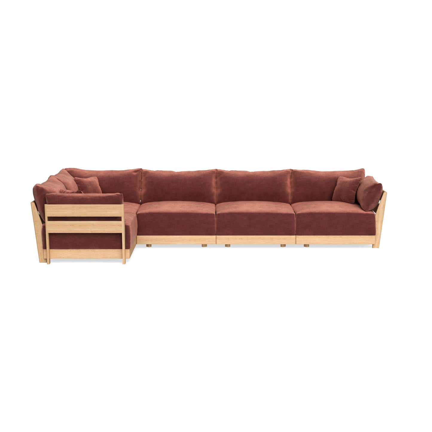 Slipcover Only - Modular Bondi 5-Seater L-Sectional in Spice