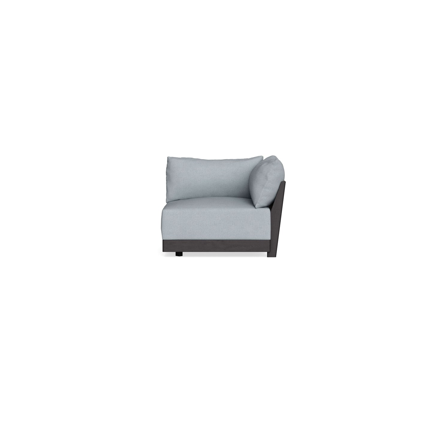 Modular Bondi Black Corner Chair in Ash | Memory Foam Blend