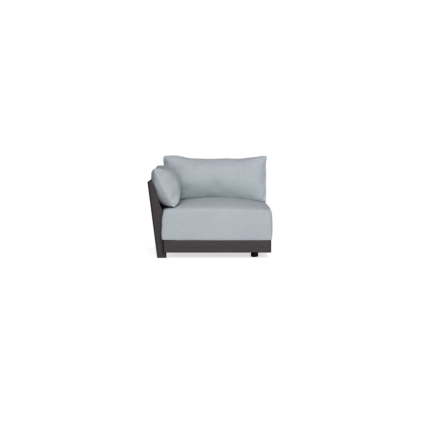 Modular Bondi Black End Chair in Ash | Memory Foam Blend