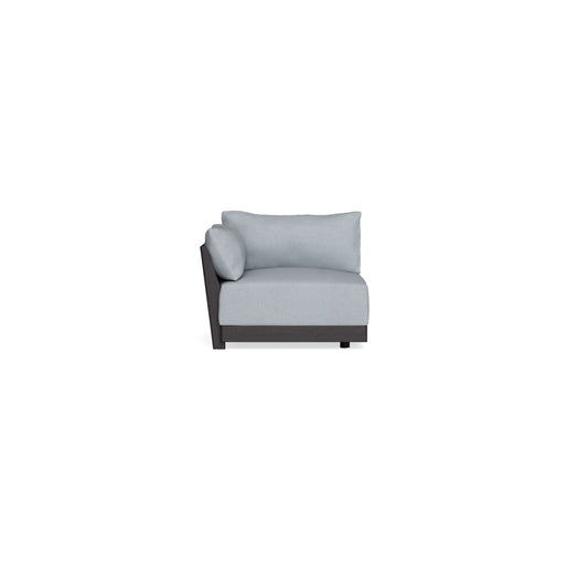 Modular Bondi Black End Chair in Ash | Memory Foam Blend