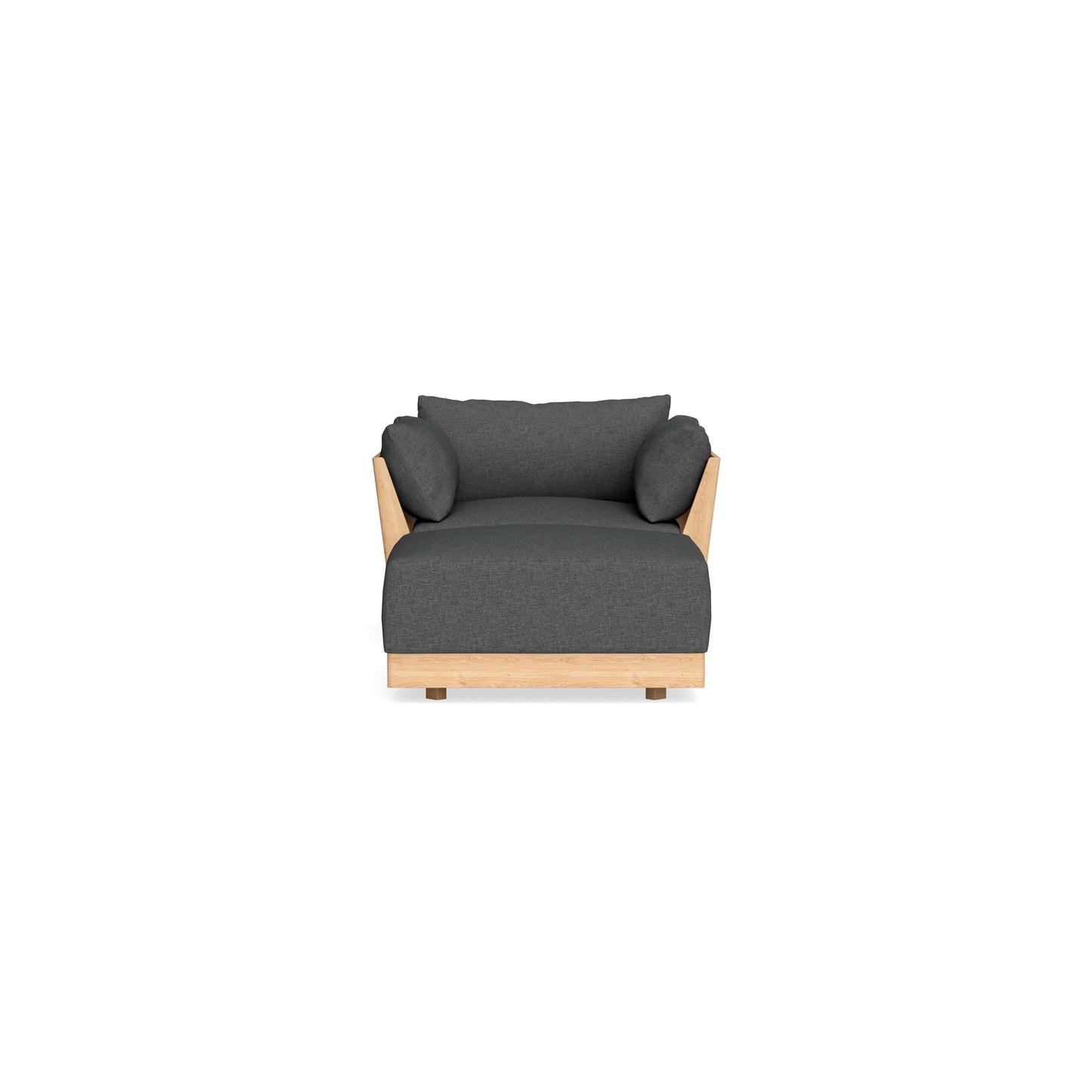 Slipcover Only - Modular Bondi Armchair + Ottoman in Pebble