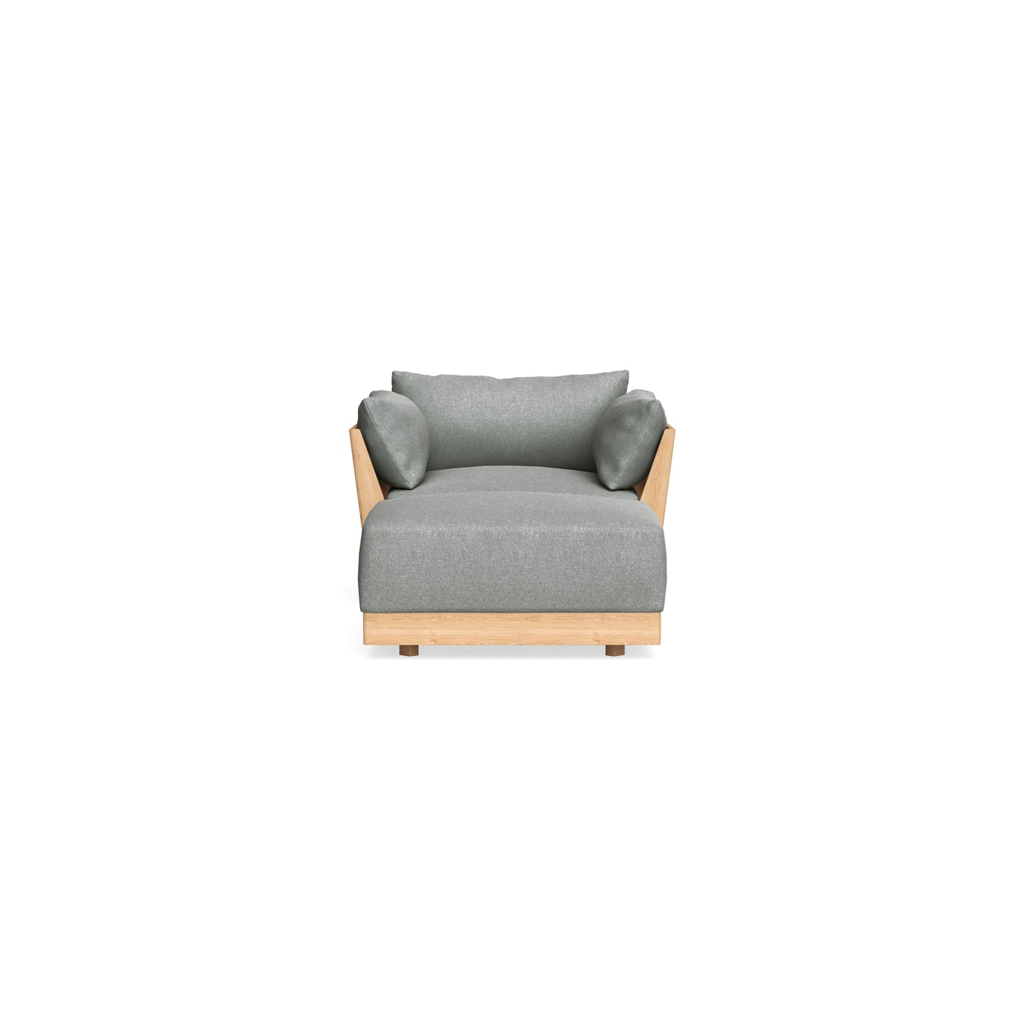 Slipcover Only - Modular Bondi Armchair + Ottoman in Storm Gray