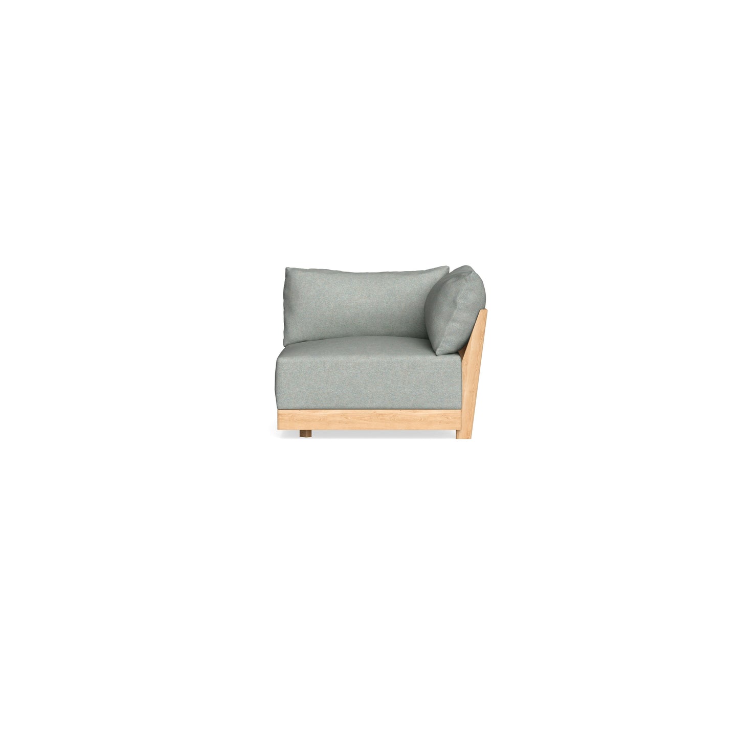 Modular Bondi Latte Corner Chair in Spa | Memory Foam Blend