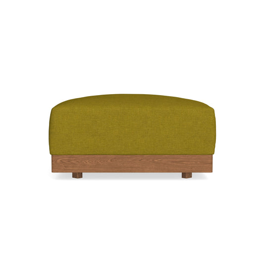 Modular Bondi Espresso Ottoman in Olive Green | Memory Foam Blend