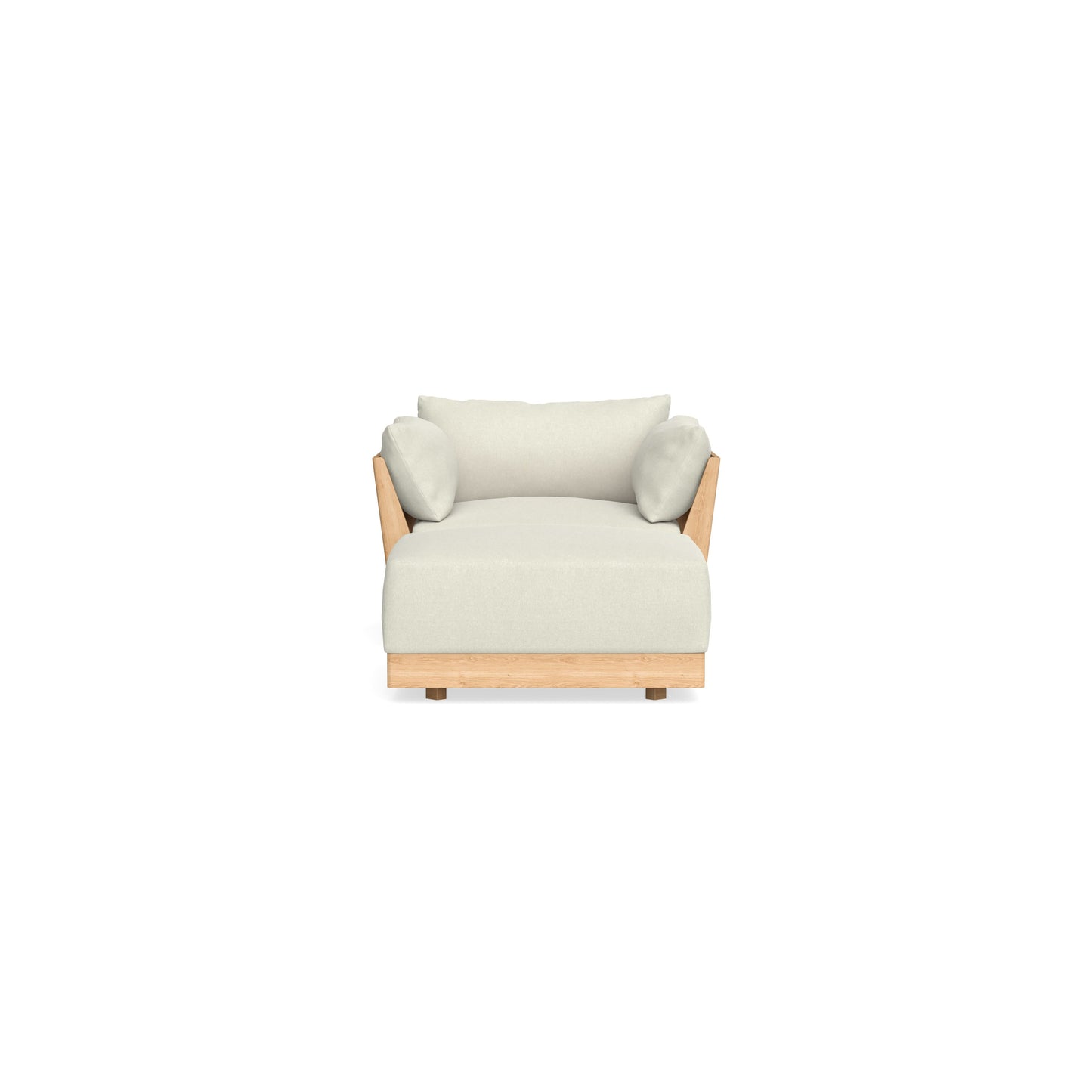 Slipcover Only - Modular Bondi Armchair + Ottoman in Eggshell