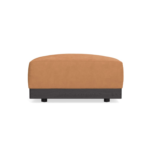Modular Bondi Black Ottoman in Cheddar | Classic Blend