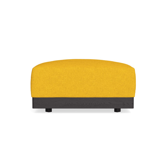 Modular Bondi Black Ottoman in Sunflower | Classic Blend