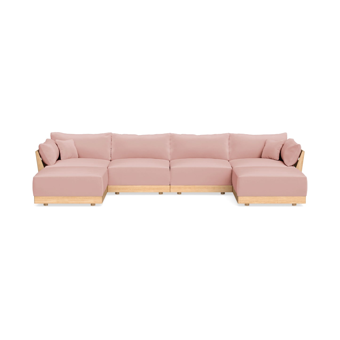 Slipcover Only - Modular Bondi 4-Seater U-Sectional in Powder Pink