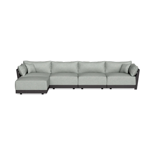 Modular Bondi Black 4-Seater Sectional in Spa | Classic Blend
