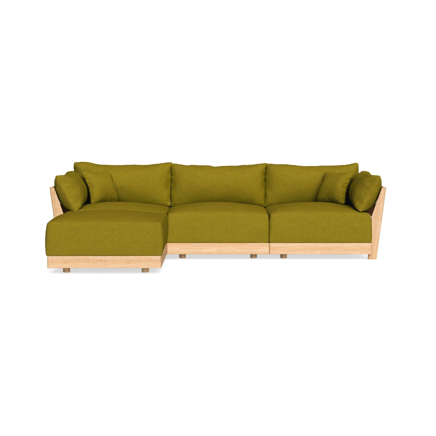 Slipcover Only - Modular Bondi 3-Seater Sectional in Olive Green