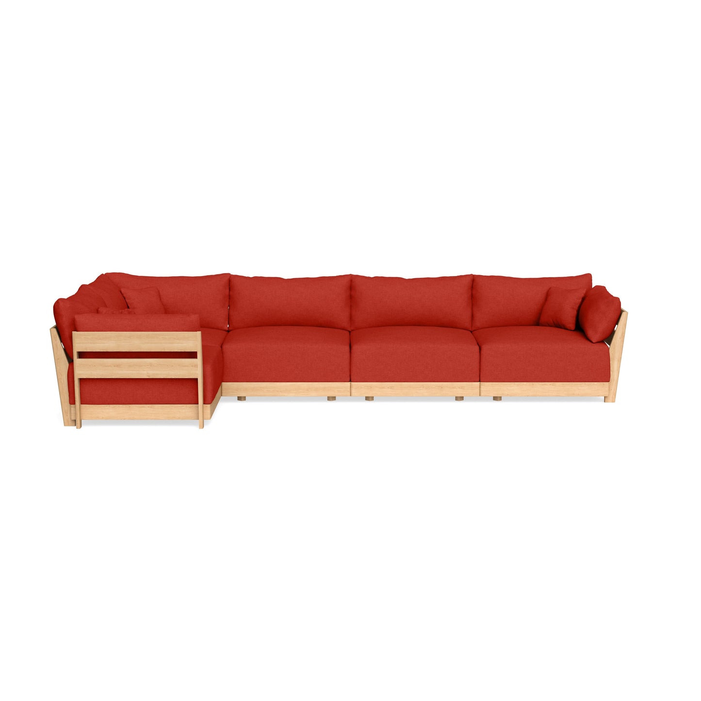 Slipcover Only - Modular Bondi 5-Seater L-Sectional in Cayenne