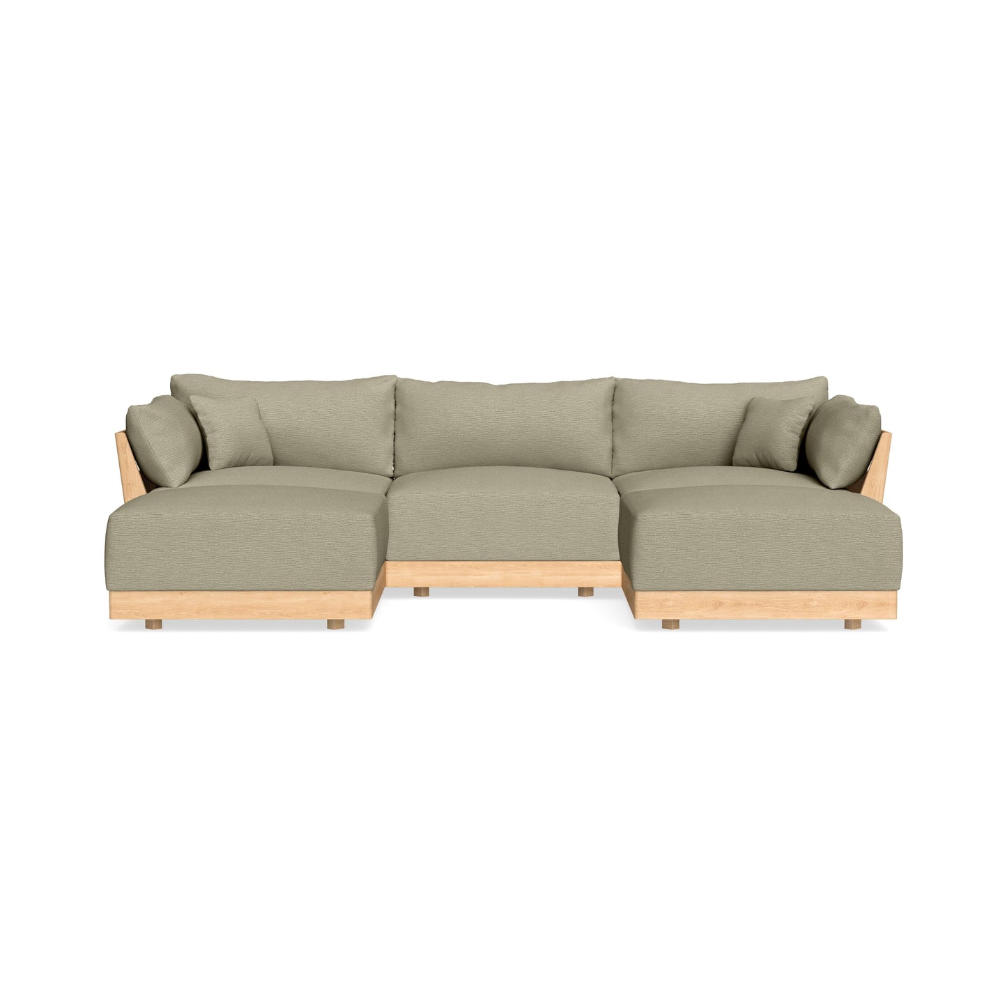 Slipcover Only - Modular Bondi 3-Seater U-Sectional in Cappuccino