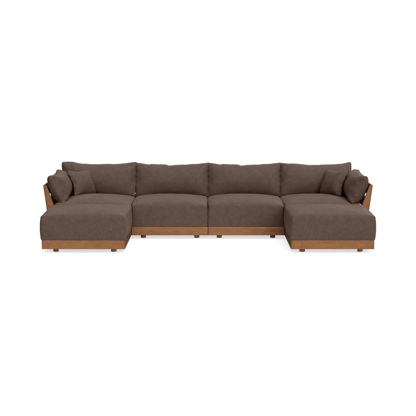 Modular Bondi Espresso 4-Seater U-Sectional in Chocolate | Classic Blend