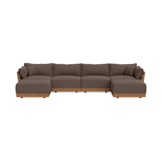 Modular Bondi Espresso 4-Seater U-Sectional in Chocolate | Classic Blend