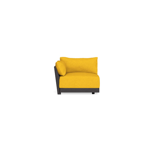 Modular Bondi Black End Chair in Sunflower | Memory Foam Blend